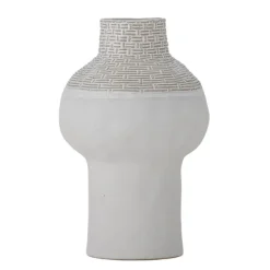 Iyore Stoneware Vase - White