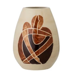 Jona Stoneware Vase – Brown