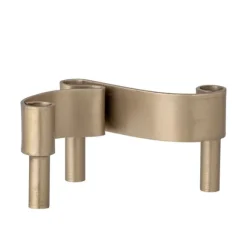Kenja Metal Candle Holder - Brass