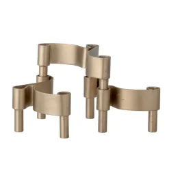 Kenja Metal Candle Holder - Brass