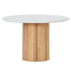 Kora Marble Round Dining Table