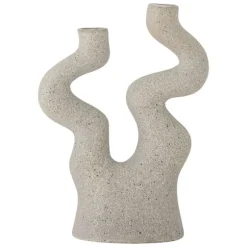 Lance Stoneware Candle Holder - Nature