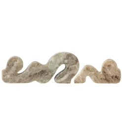 Liabella Marble Candle Holder - Grey - Set of 2