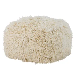 Lomba Wool Pouf - Nature