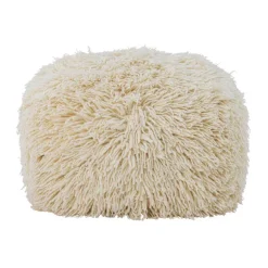 Lomba Wool Pouf - Nature