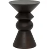 Luova Mango Wood Side Table - Walnut