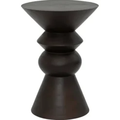 Luova Mango Wood Side Table - Walnut