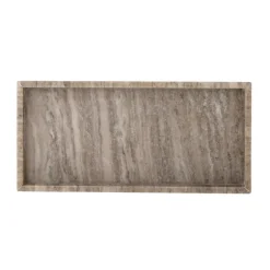 Majsa Marble Rectangular Tray - Brown