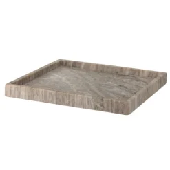 Majsa Marble Square Tray - Brown
