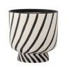 Malena Terracotta Flowerpot - Black