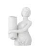 Medea Polyresin Candle Holder - White