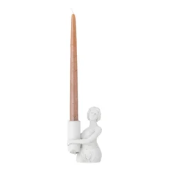 Medea Polyresin Candle Holder - White