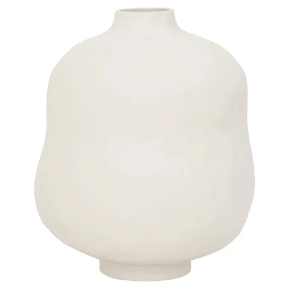 Mille Ceramic Vase - Almond Milk