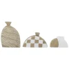 Nezha Terracotta Deco Vase - Nature - Set of 3