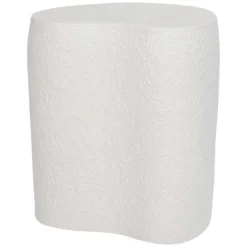 Petra Ceramic Side Table - White