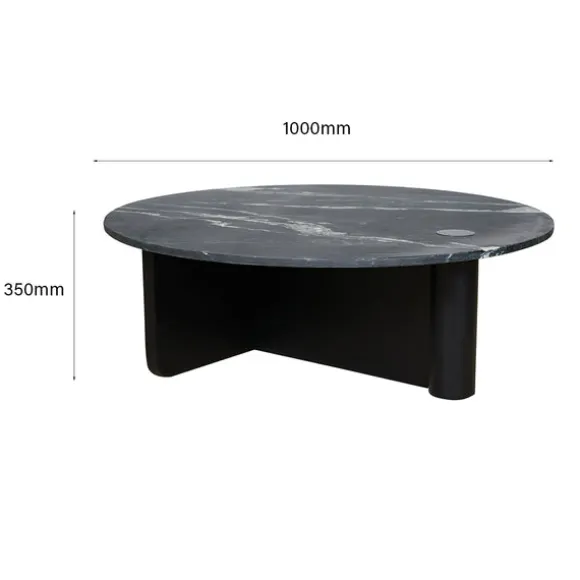 Pivot Round Marble Coffee Table