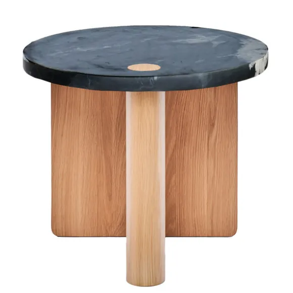 Pivot Round Marble Side Table