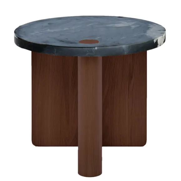 Pivot Round Marble Side Table