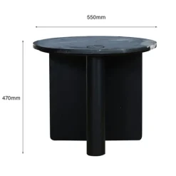 Pivot Round Marble Side Table