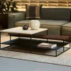 Podium Travertine Rectangular Coffee Table