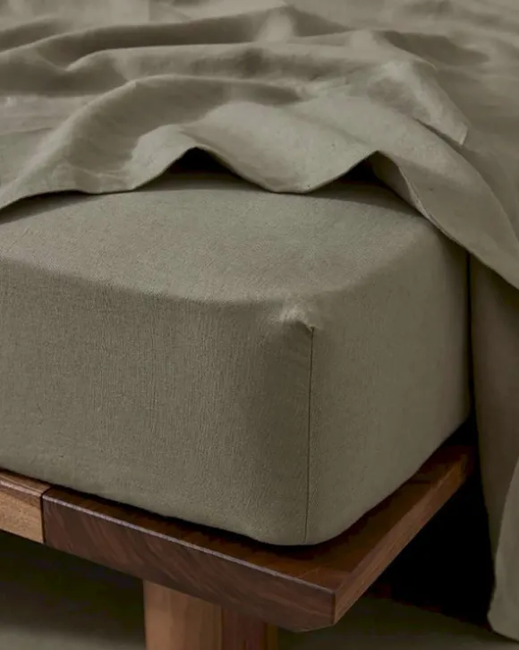 Ravello French Flax Linen Fitted Sheet