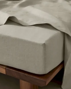Ravello French Flax Linen Fitted Sheet