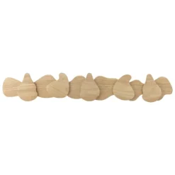 Ross Rubberwood Coat Rack - Nature