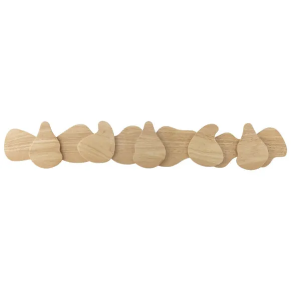 Ross Rubberwood Coat Rack - Nature
