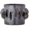 Roza Stoneware Flowerpot - Grey