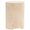 Situation Travertine Round Side Table