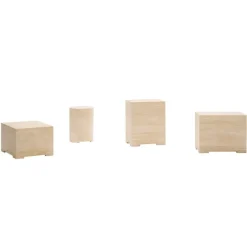 Situation Travertine Side Table