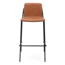Sling Leather Bar Stool