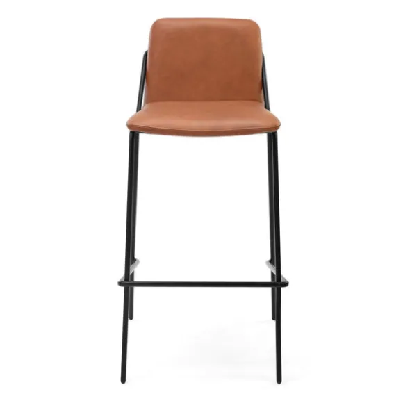 Sling Leather Bar Stool