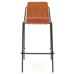 Sling Wooden Bar Stool