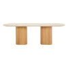 Tathra Travertine Oval Dining Table
