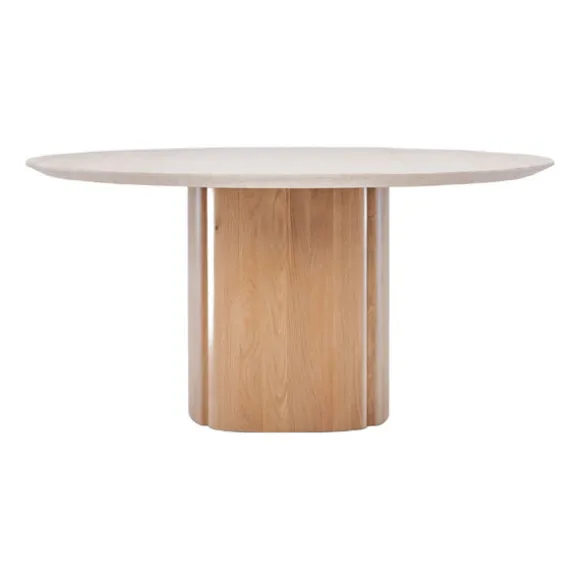 Tathra Travertine Round Dining Table