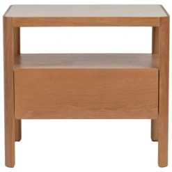 Theo Travertine Wide Bedside Table