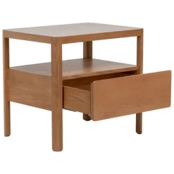 Theo Travertine Wide Bedside Table