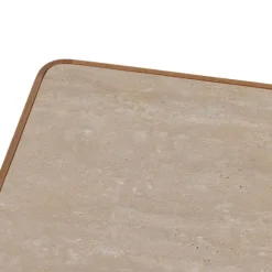 Theo Travertine Wide Bedside Table