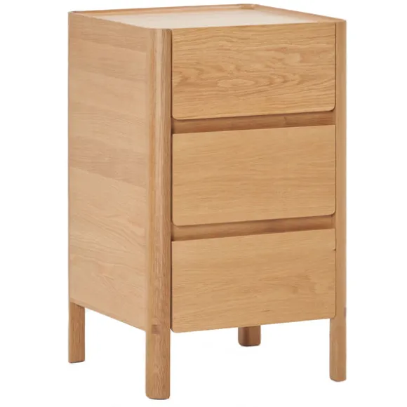 Tye 3 Drawer Timber Nightstand