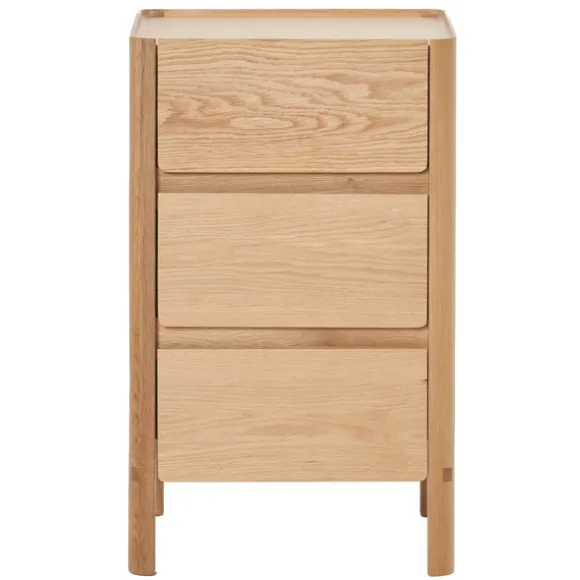Tye 3 Drawer Timber Nightstand