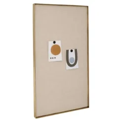 Wall Pin Board - Natural/Gold