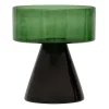 Watercress Glass Candle Holder - Green