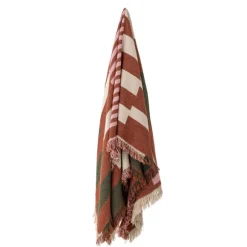 York Cotton Throw - Brown