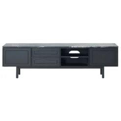 Yorke Marble TV Unit - 2 Drawers/2 Doors