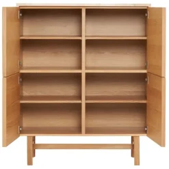 Yorke Travertine Tall Highboard