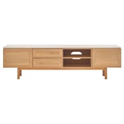 Yorke Travertine TV Unit - 2 Drawers/2 Doors